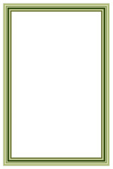 Vertical frame for photo and design with aspect ratio 2 to 3 on a white background.