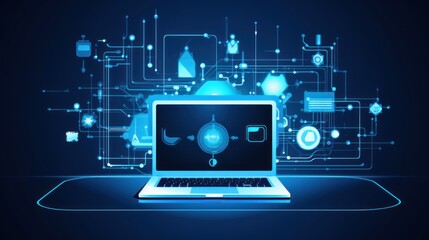 Modern Technology IT Solutions illustration
