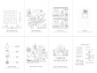 © celinn - Set of seven games. Christmas Theme. Game and coloring page for kids. French language. Vector illustration. Set No. 1.