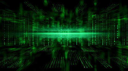 Poster - black and neon green programming background, binary code, programming, data, technology, internet,