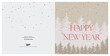 Happy new year premium wish card with Scandinavia. Happy new Year.