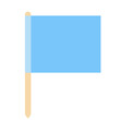 シンプルな青い旗