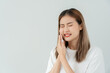© Shisu_ka - Asian woman feel toothache from gingivitis, female suffer tooth, decay problems, dental care. sensitive tooth, decay problem, bad breath, Gingival Recession, Oral Hygiene instruction
