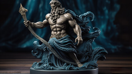 Canvas Print - Ancient Greek God Poseidon