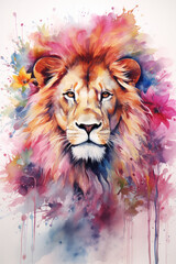  Lion illustration (AI Generated) 
