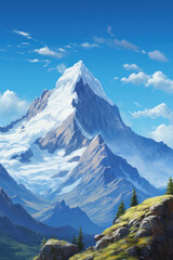 Wall Mural - Beautiful mountains (AI Generated)