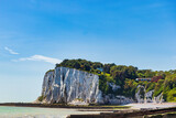 Fototapeta  - View of White Cliffs of Dover on a sunny day