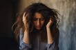 © artem - Woman in distress from anxiety, stress, and depression, inner insecurities and negativity, suffering mental pain