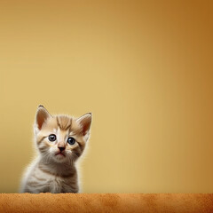 Wall Mural - A little cute and adorable kitten