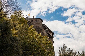 Poster - Scenic view of the Varlaam Monastery located in Meteora, Greece