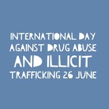 Fototapeta Młodzieżowe - International day against drug abuse and illicit trafficking 26 June national world 