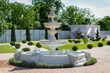 Beautiful view of fountains in the garden
