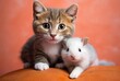 Cat and mouse cute friendship, generative ai