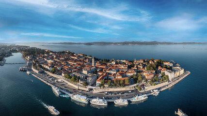 Wall Mural - Top view of the Zadar, Croatia.