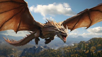 Canvas Print - Flying Dragon