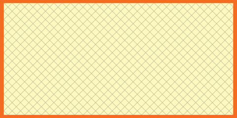 Sheet of blank light yellow notebook and orange border grid paper background. Extra large highly detailed abstract design abstract, grid, dot, background, illustration, graphic, design, 