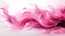 Painting Of A Pink Ribbon.