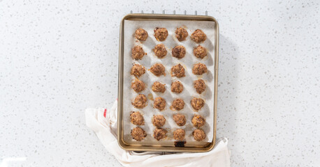 Wall Mural - Oven Baked Meatballs