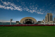 2023-08-18 THE RADY SHELL AT JACOBS PARK WITH A CITY SKYLINE AND BEAUTIFUL SKY IN DOWNTOWN SAN DIEGO CALIFORNIA