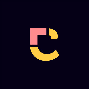 Chic curvature C emblem's style arrow