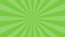 Simple Flat Green Light Burst Effect Vector Background