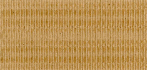 Poster - brown corrugated cardboard texture background