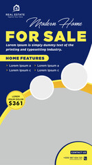 Poster - Real estate house social media post or square banner template