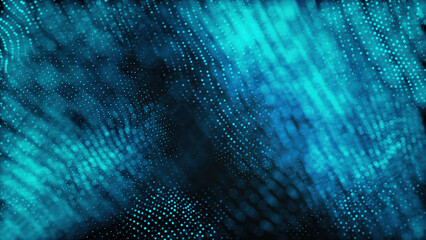 Wall Mural - mesh shpae on black background