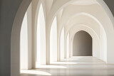 Fototapeta Perspektywa 3d - Minimalist geometries, classical architecture and modern, mismatch, complex shapes.