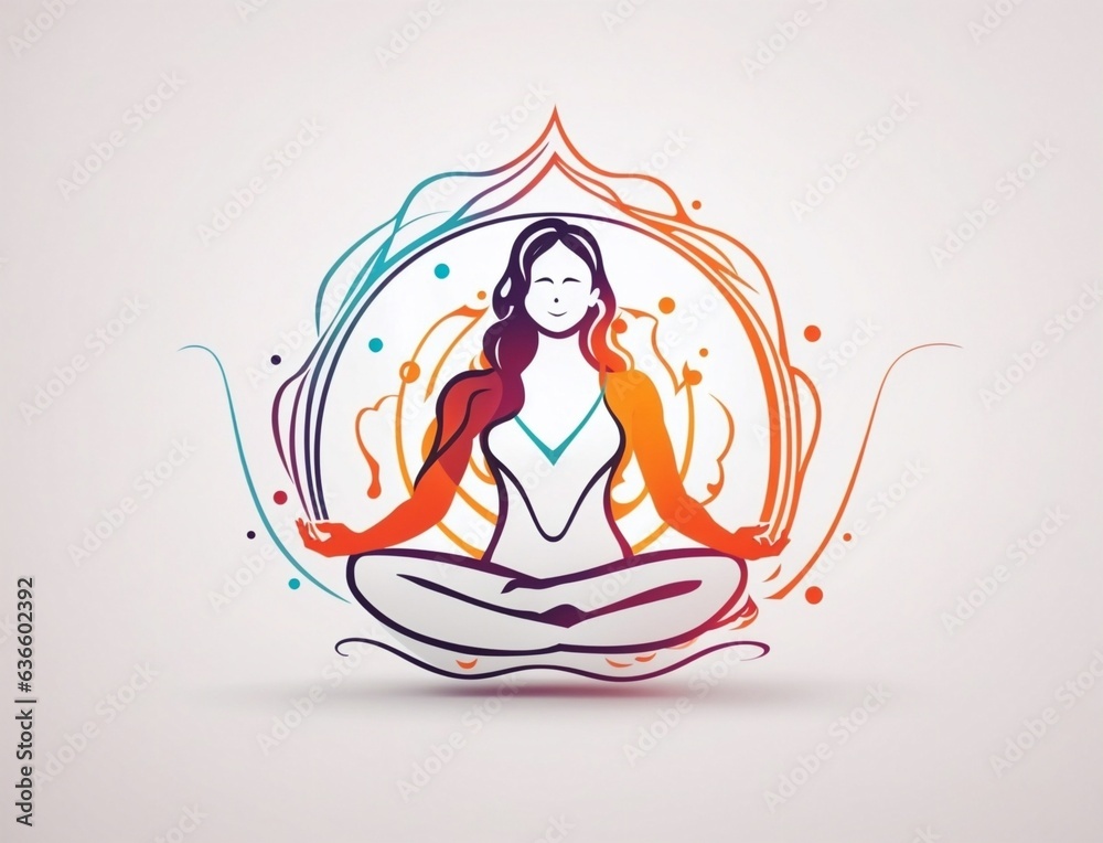 international yoga day meditation pose design with stunning background ...