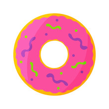 Donut Worms Halloween Sweet Round Icon Element