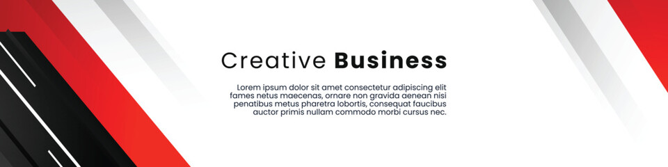 modern abstract linkedin banner template, linkedin header