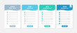 Pricing Table Packages Comparison Infographic Template Design with 4 Subscription Plans