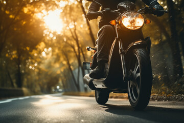 Shot of a Motorcycle
