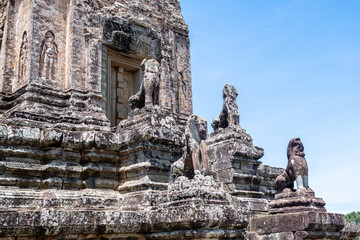 Wall Mural - views of angkor wat complex in cambodia