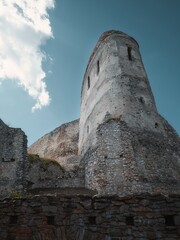 Wall Mural - The tower of the ruins of Cachtice Castle in Slovakia