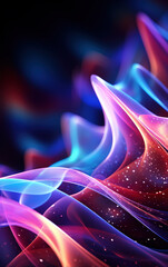 Wall Mural - colored curve abstract background,created with generative ai tecnology.