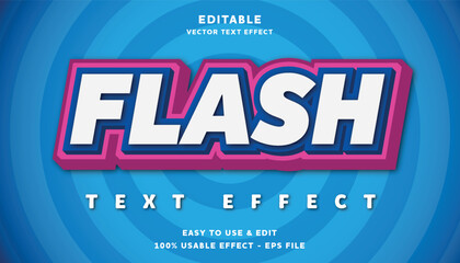 Poster - flash editable text effect with modern and simple style