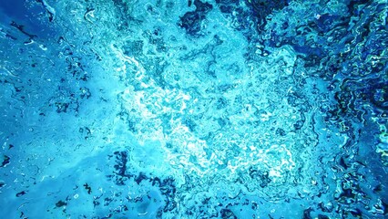 Wall Mural - Underwater Looking up Abstract Background 4K Loop features liquid movement similar to looking at bubbles underwater or looking at caustics in a pool or water from underwater in a loop