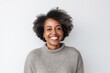 © Hanne Bauer - Portrait of beautiful african american woman smiling at camera.
