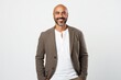 © Eber Braun - Portrait of a handsome african american man smiling at camera over white background