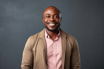 Portrait of a happy african american man looking at camera