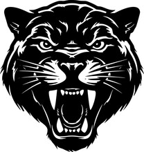 Panther - Minimalist And Flat Logo - Vector Illustration