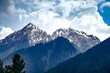 Scenic view of Ice Capped Himalayan Peaks at Gulmarg, Kashmir