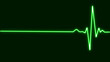 EKG Heart Line, Glowing neon green Heartbeat pulse line rate graph. Electrocardiogram show heart beat line. cardiogram, Heart pulse. Medical laboratory concept