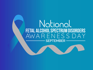 Wall Mural - National Fetal Alcohol Spectrum Disorders (FASD) Awareness Day Raises Compassion, Education, and Hope. Shining Light on Preventable Harm vector illustration banner template.