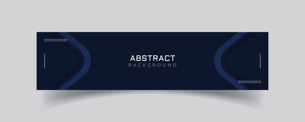 Wall Mural - linkedin banner blue technology abstract background