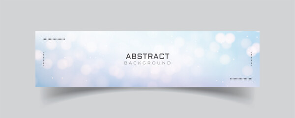 Wall Mural - linkedin banner design with shiny light background