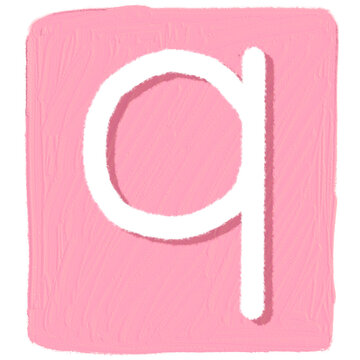 Colorful letter of alphabet
