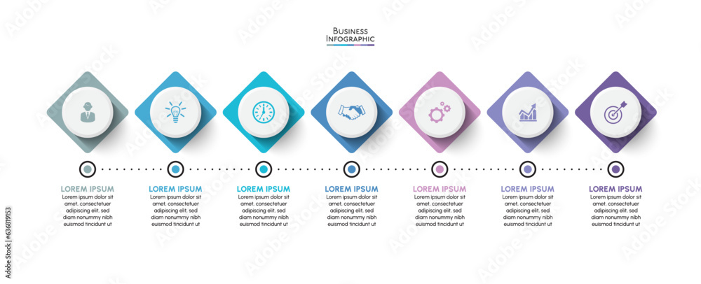 Visualization Timeline Inforgraphic Business data visualization. timeline infographic icons designed for ...